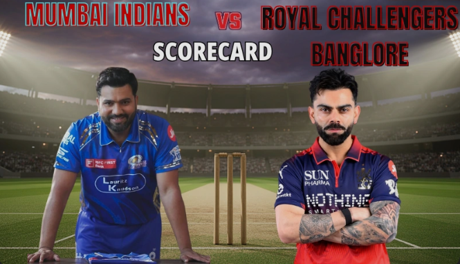 Royal Challengers Bangalore vs Mumbai Indians Match Scorecard