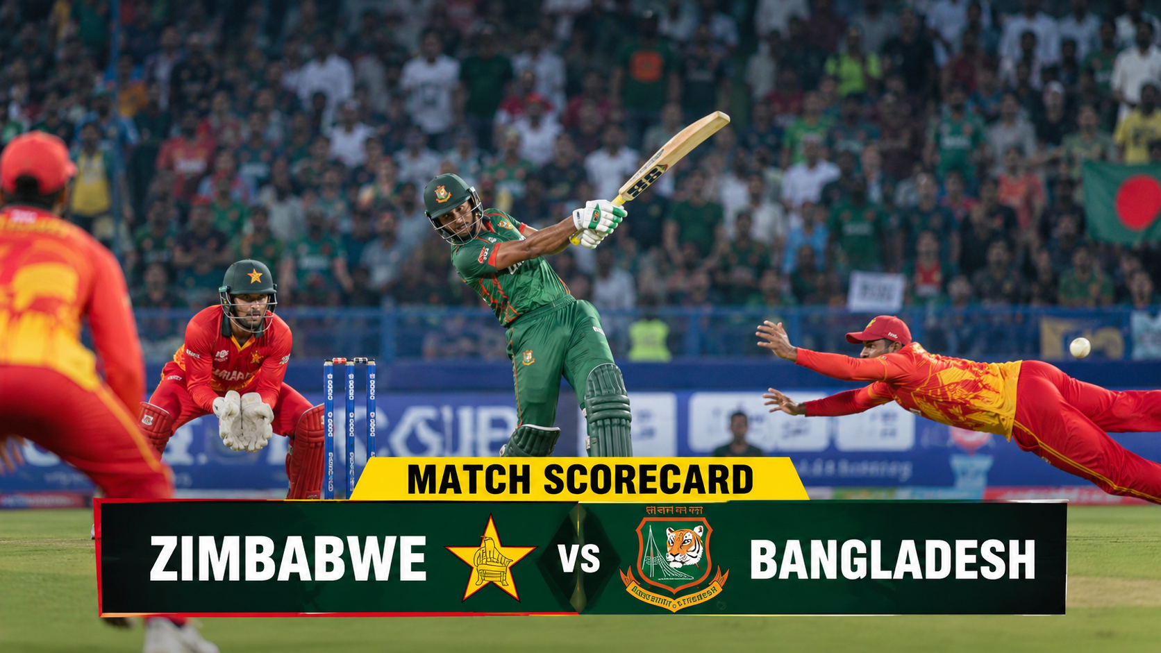 Zimbabwe National Cricket Team Vs Bangladesh National Cricket Team Match Scorecard